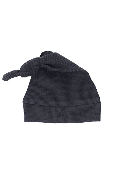 Lovedbaby Baby knotted cap for babies, Coal , NB-18 months