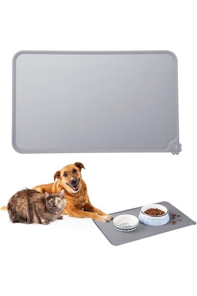 genernic HCBPT Dog & Cat Feeding Mat, Waterproof Non-Slip High-Edge Silicone ...