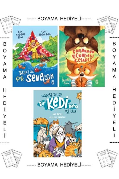 Timaş Çocuk Boyamalı Belki de Çok Seversin Burnunun Ucundaki Cesaret Nazoşi T...