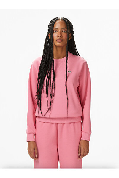 Lacoste Relaxed Fit Piqué Crew Neck Sweatshirt