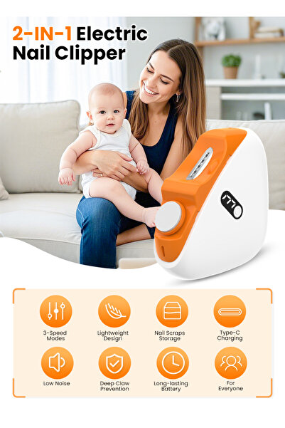 rut&cari electric nail clipper for children and adults