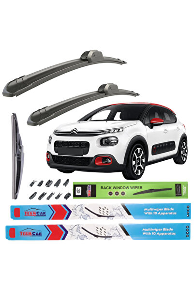 TEAMCAR Υαλοκαθαριστήρες Citron C3 III (2016 σήμερα) Πλήρες σετ