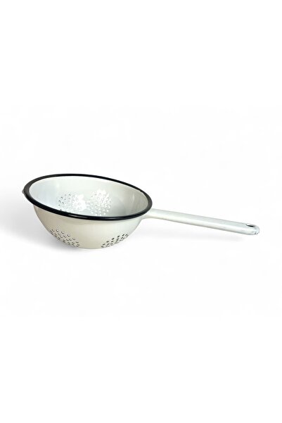 Emailul Medias Traditional enamel colander – With long handle, useful and durable, 18cm