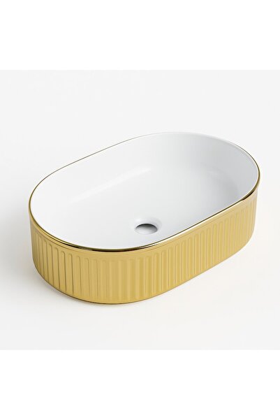 NEXTLY Ceramic washbasin with countertop installation NEXTLY, oval shape, sanitary ceramics, 49x31x13cm