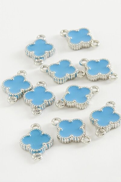 ZERO LAND Nrzsnt Flower Double Handle Enamel Bracelet and Pendant Apparatus (130748) 1 Piece-Blue