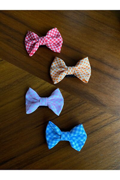 EGOMİ 4-Piece Bow Hairless Baby Hair Clip