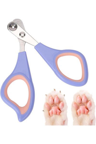 genernic Kalyoni Professional Round Cat Nail Clippers – Avoid Overcutting (Blue)