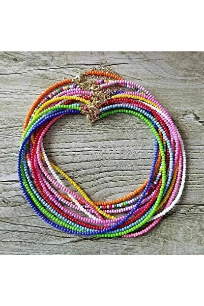 Bbnax Renkli Boncuk Kolye