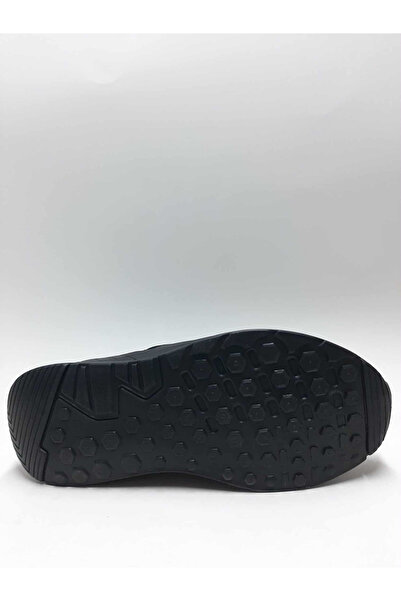 FOREX Genuine Leather Laceless Orthopedic Anatomical Diabetic Black Lightweight Walking Sole Men's Shoes