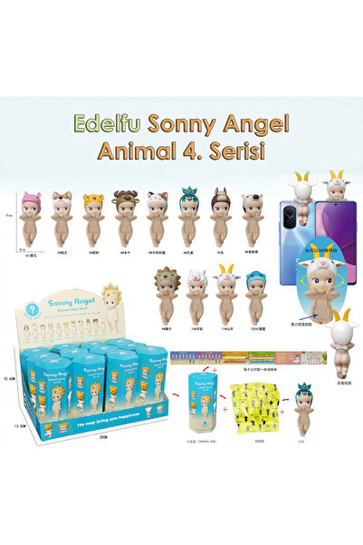 EDELFU Sonny Angel Hippers (Animal 4.) Serisi (Rastgele 1 Model Gönderilir) B...