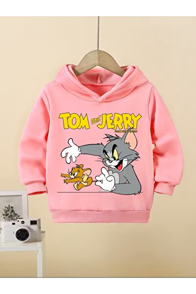 oneagılyazı Tom & Jerry baskılı Kapüşonlu Sweatshirt