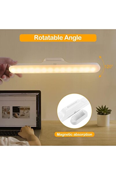 Generic SKY-TOUCH 2 pcs Under-Cabinet Rechargeable LED Light Bars, 30×3.8×5 cm, Dimmable, 3 Color Modes