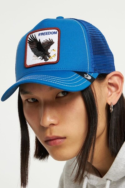 Goorin Bros The Freedom Eagle Adler Blue A Frame Регульована кепка Trucker Cap Unisex Şapka Mavi