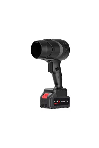 VİOLENT Professional Air Blower, 35000 RPM, Portable, Black, 7x15x27cm, Set with Battery and Charger