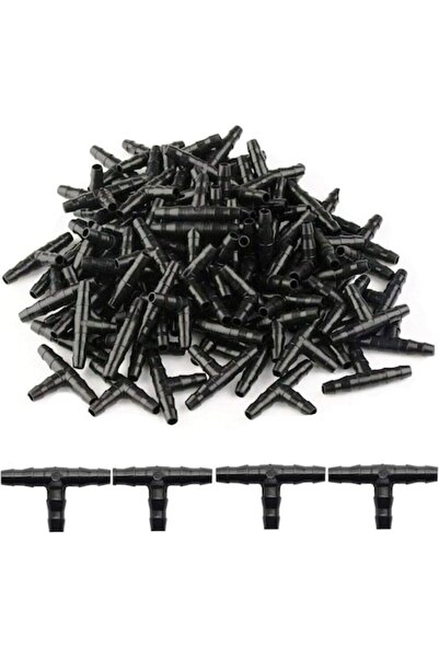 Kalolary Teu pentru furtun de irigații, 4/7 mm, conector Micro Spray, furtun ...