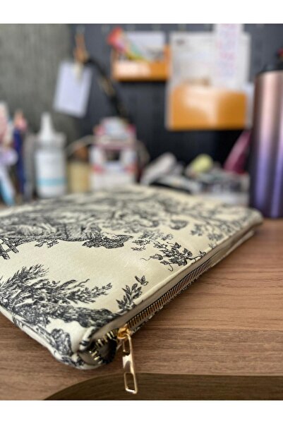 Fiorbag Handmade Toile De Jouy Patterned Tablet Bag 13-Inch Casual Strapless Women's Handbag