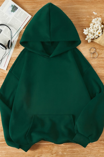 SVART WEAR Plain Unprinted Cotton Hoodie Oversized Hooded Sweatshirt