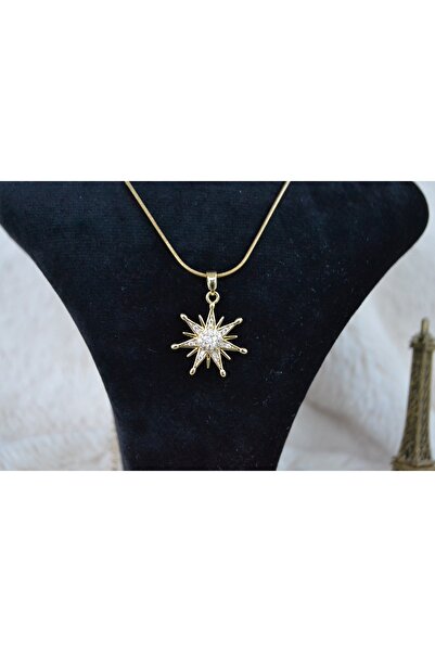 Stainlesss stellss قلادة نسائية من الفولاذ على شكل نجمة