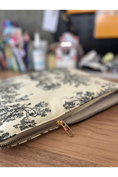 Fiorbag Handmade Toile De Jouy Patterned Tablet Bag 13-Inch Casual Strapless Women's Handbag