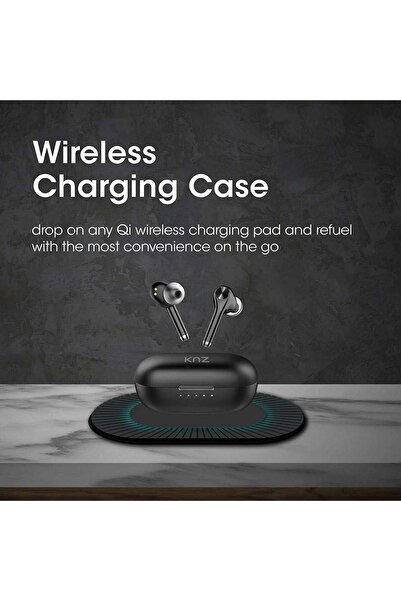 Soundmax Premium True Wireless Earphones with Qi Wireless Charging Case