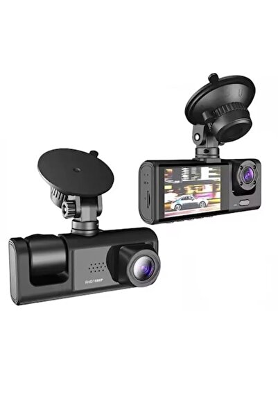 aLFTEC TRIO High PRO Car DVR Camera, 3 Lenses, Full HD 1080P, 170°, Night Vision, Black, 2"