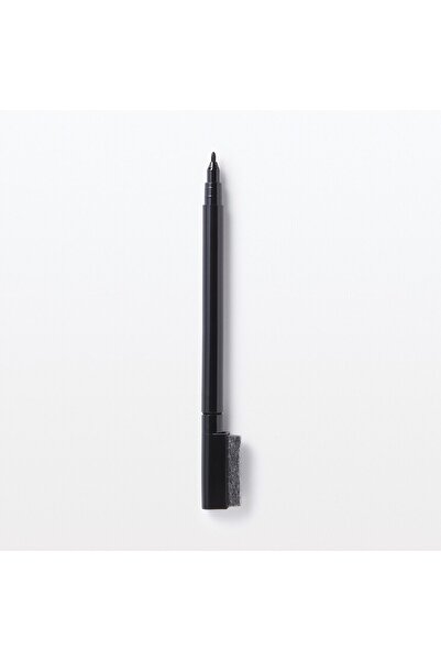 Muji Whiteboard Pen with Eraser, Black