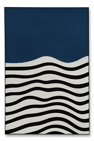 Rugs Modern Halı MOSSO Μπλε Μωβ Αποχρώσεις Εθνικά Λουλούδια με Σχέδιο Υφαντή ...