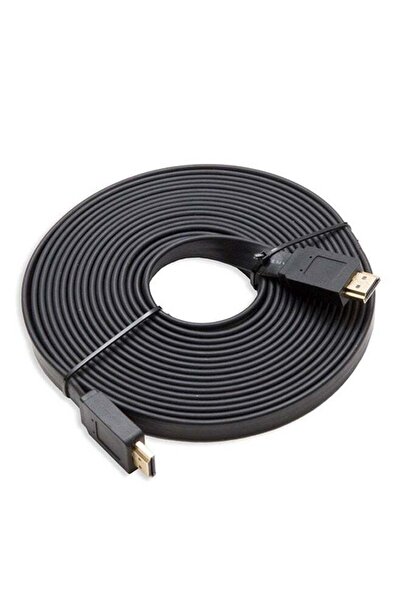 Generic Flat Male To Male HDMI Cable Black 5 meter