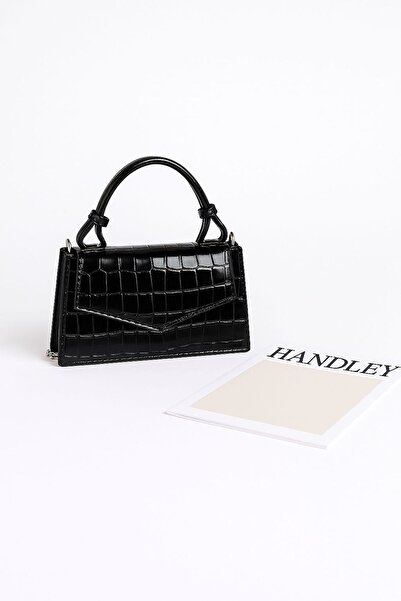 Handley GEANTĂ DE MÂNĂ DE LUX CU MODEL DE PIELE DE CROCODIL CU CUREA DE LANȚ