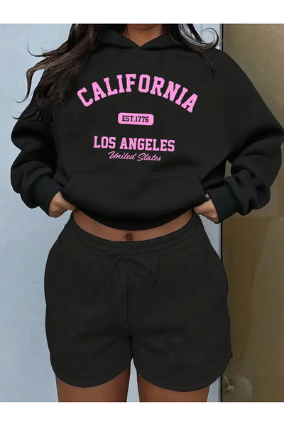 İSMTEXS سترة رياضية للجنسين مكونة من خيطين من نوع Los Anceles Font B مطبوع K ...