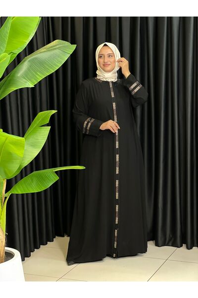 Butik büyük beden تطريز على الأكمام فيرايس