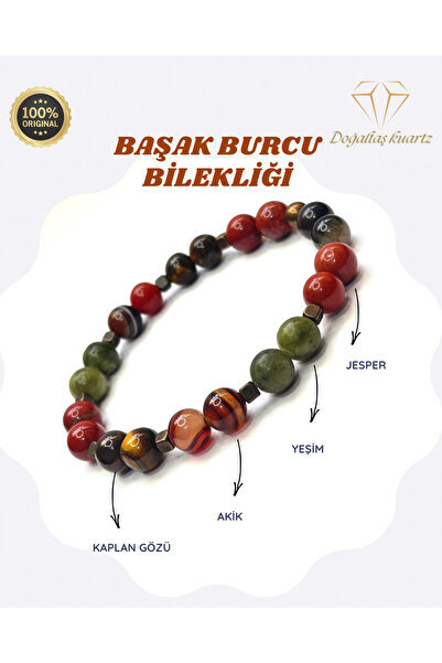 kuartz Virgo Zodiac Natural Stone Bracelet. Certified Original Natural Stone