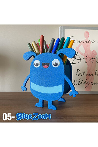 HasFar Tech حامل أقلام BlueZoom Blue Monster – منظم سطح المكتب