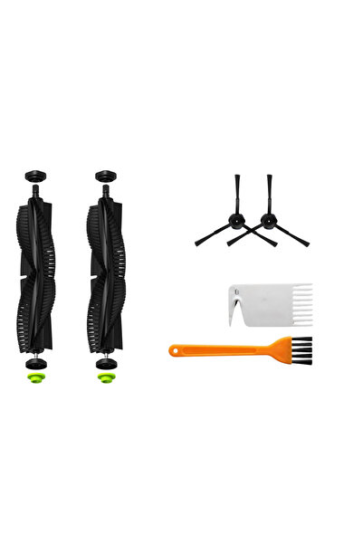 Asgard Grup 2 perii principale compatibile cu 360 S10, 2 perii laterale negre 2 piepteni