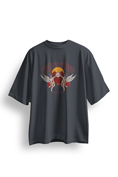 Koi Art Design تي شيرت Light My Fire / قصة فضفاضة للجنسين / 95% قطن عالي الجو...