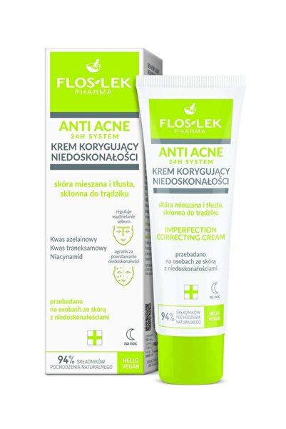 Floslek كريم علاج حب الشباب وتصحيحه للبشرة الدهنية والمختلطة - 50 مل