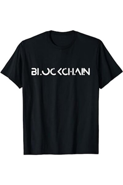 OEM Ανδρικό T-shirt, συλλογή WALL STREET, εξατομικευμένο «BLOCKCHAIN»