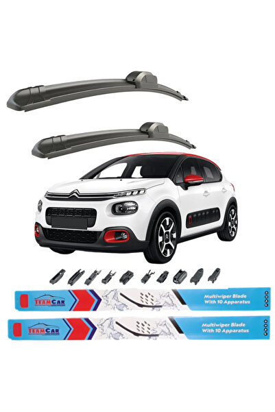 TEAMCAR Υαλοκαθαριστήρες Citron C3 III (2016 σήμερα) Εμπρός σετ