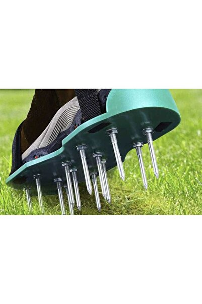 ISO TRADE Aerator de gazon cu sistem de prindere peste pantof