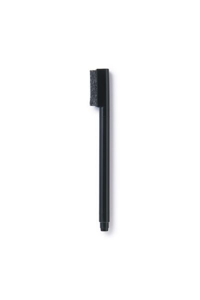 Muji Whiteboard Pen with Eraser, Black
