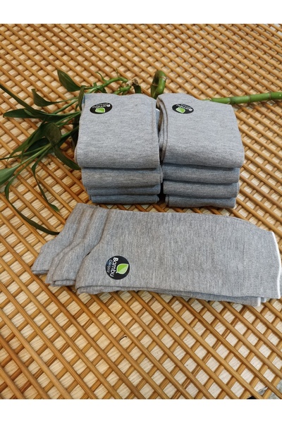 Rocks For Bamboo Burun Stitch-Free Stretch Fabric 12-Pack Transitional Men's Socks