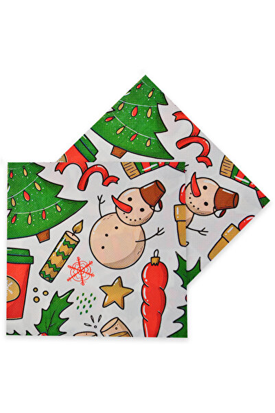 parti pera Kardan Adam Yılbaşı Temalı Peçete 16'lı 33*33 cm