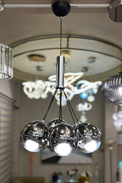 MINIMAL ETICARET VE BILGI TEKNOLOJILERI Zeppelin Cloud Silver Chrome 7'li Cam...