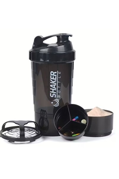 Blend زجاجة خلط بروتين 500 مل ,بروتين شيكر 16 أونصة مانعة للتسرب والإنزلاق للرياضيين وصالات الألعاب