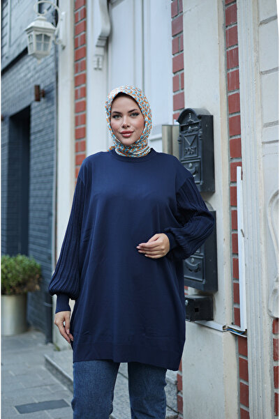 NEW DAĞ Balloon Sleeve Glitter Oversized Tunic
