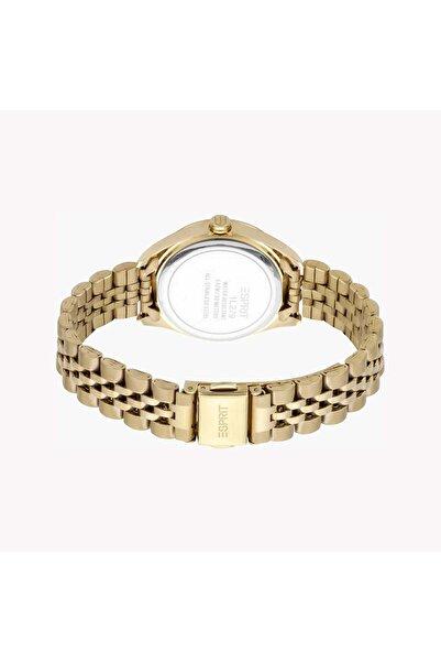 Esprit Women's Gold Stainless Steel Watch, Silver Dial | Es1l103m0035