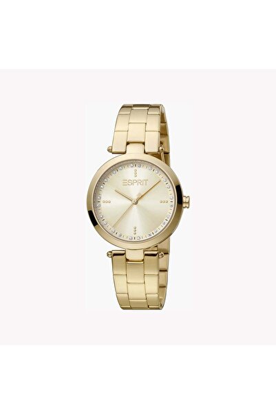 Esprit Women's Gold Stainless Steel Watch, Champagne Dial | Es1l188m0015