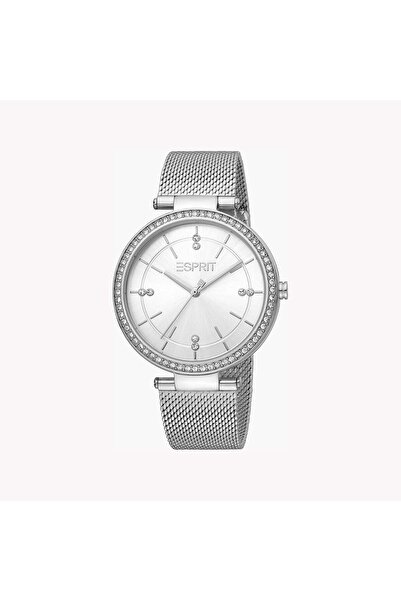 Esprit Women's Silver Stainless Steel Watch, Silver Dial | Es1l166m0025
