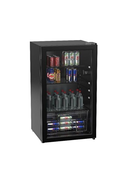 Krome 120L Beverage Cooler | Single Door | Blue LED Light | 2 Glass Shelves | Manual Defrost
