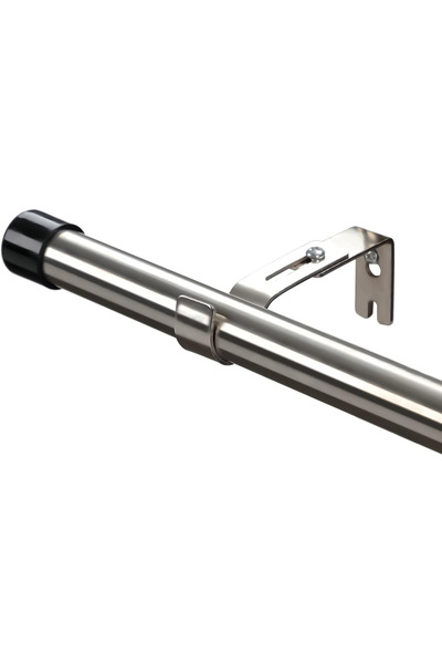 Whimlets Expandable Metal Curtain Rod with Rings, 76 cm, Diameter 2.5 cm